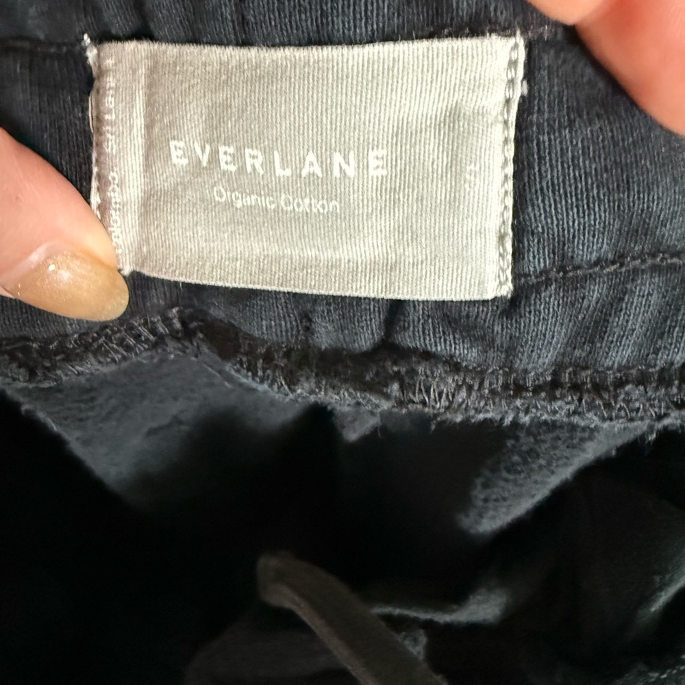 Everlane Organic Cotton Black Jogger Small - Picture 3 of 3